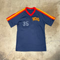 Vintage Wills 35 Jersey Navy Blue Chainstitch Embroidered (XL)