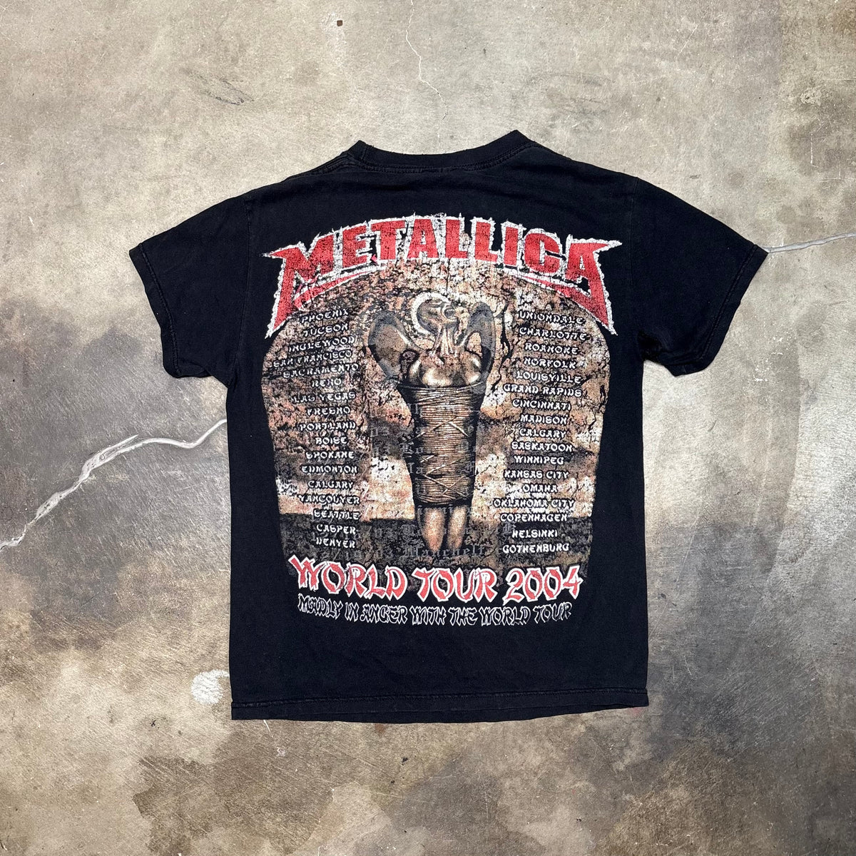 Vintage Tennessee River Metallica World Tour 2004 T-Shirt (S)